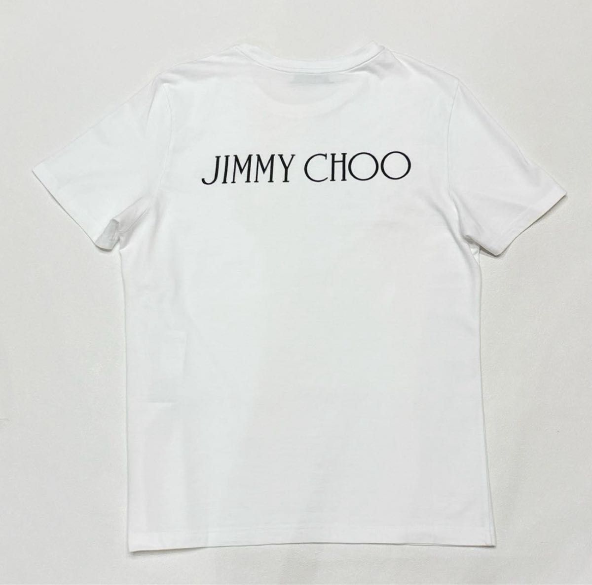 <JIMMY CHOO/ジミーチュウ>半袖Tシャツ/レディース/ホワイト JIMMY CHOO ジミーチュウ ロゴ Tシャツ 白|Yahoo!フリマ(旧