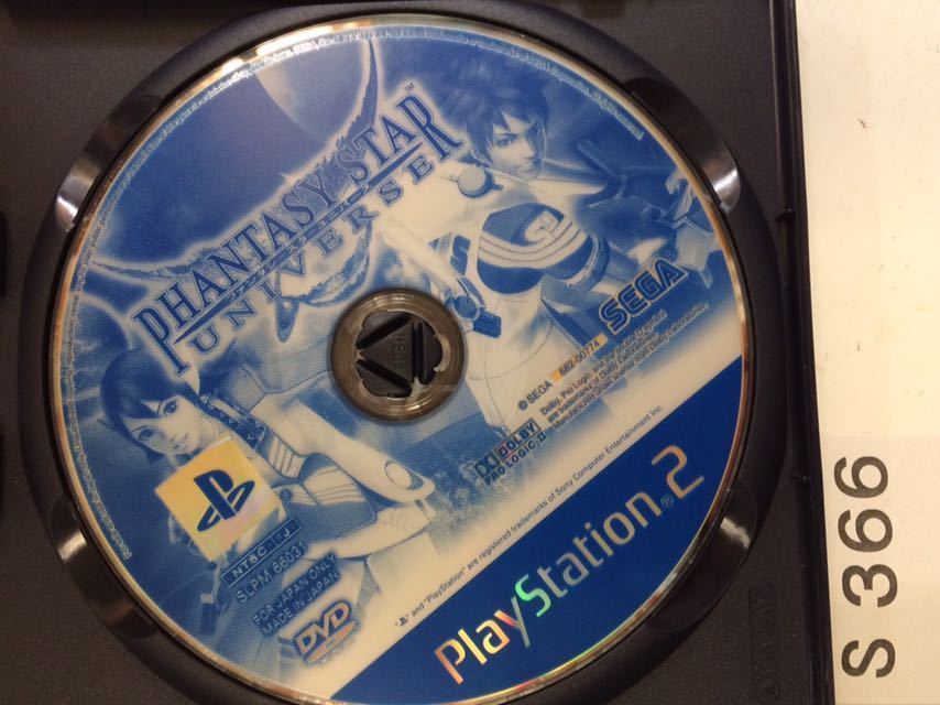 PHANTASY STAR ファンタシー スター ユニバース SONY PS2 プレイステーション PlayStation プレステ2 ゲーム ソフト 中古 セガ