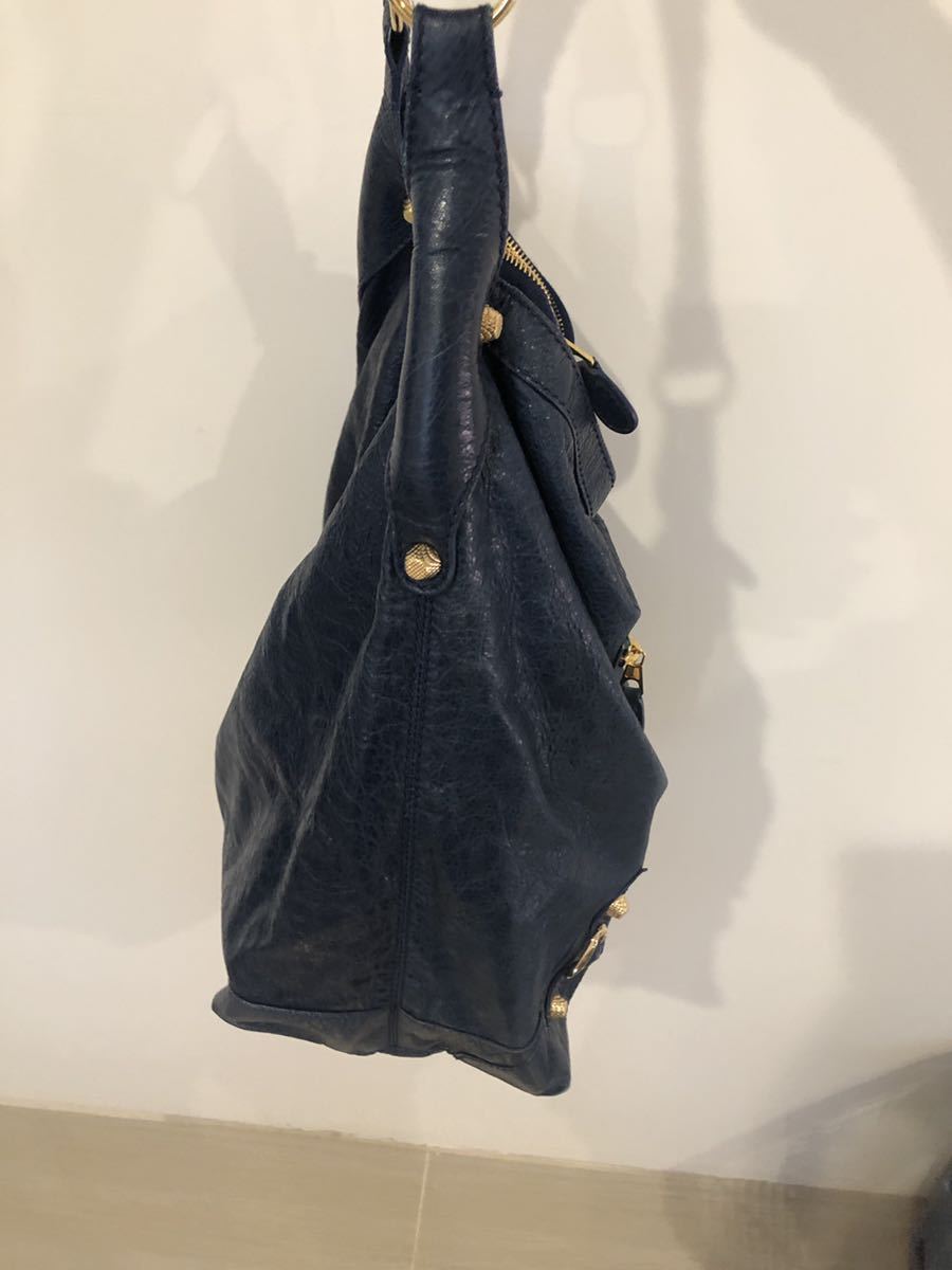 超美品！バレンシアガ Balenciaga トートバッグ ハンドバッグ ブルー