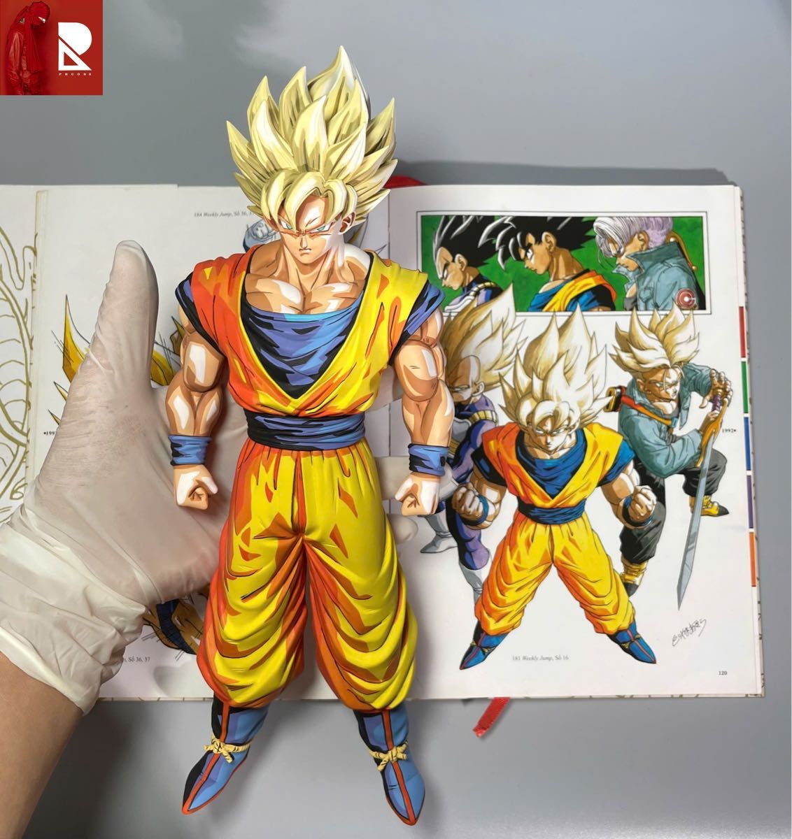【m】ドラゴンボール 伝説の超サイヤ人 孫悟空 リペイント 二次元 漫画色 ドラゴンボールフィギュア 伝説の超サイヤ人 孫悟空 リペイント