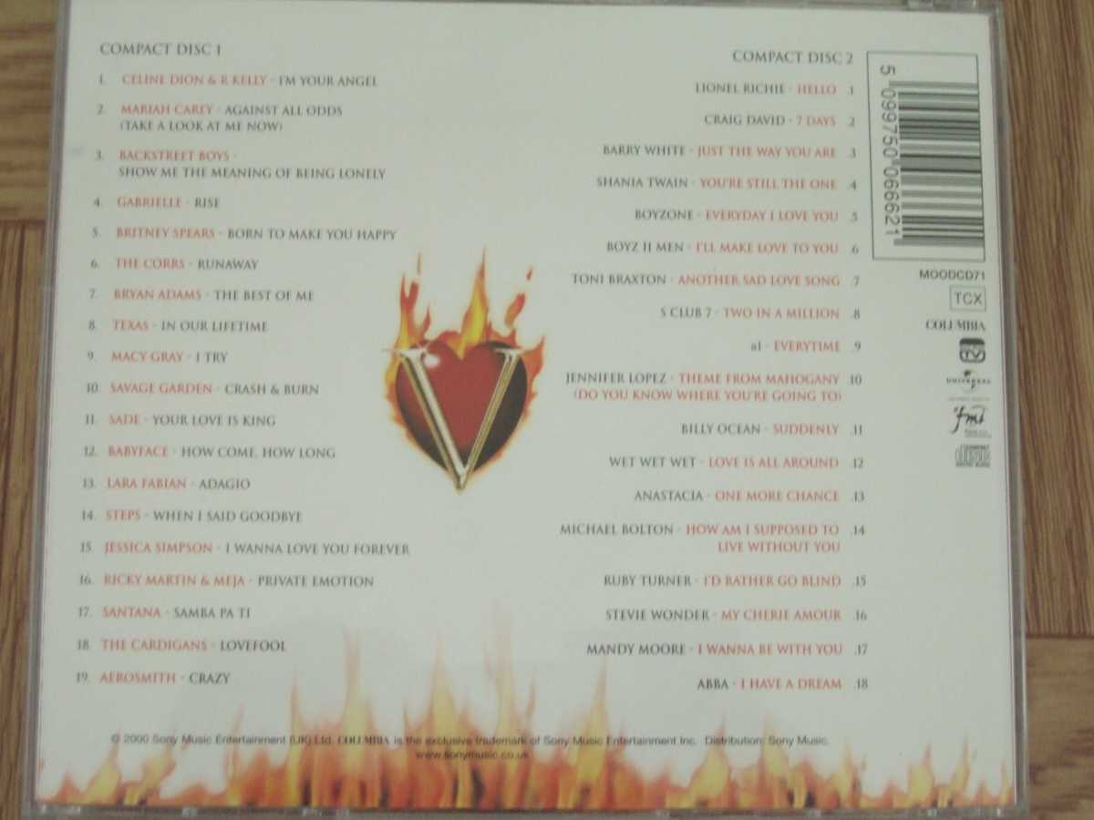 【CD2枚組】THE ALL TIME GREATEST Love Songs セリーヌ・ディオン、マライア・キャリー、ブライアン・アダムス、他