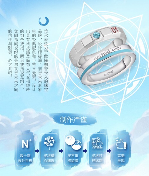 Yahoo!オークション - 初音ミク 二重指輪 ロジウムメッキリング Yahoo!オークション - 初音ミク 二重指輪 ロジウムメッキリング