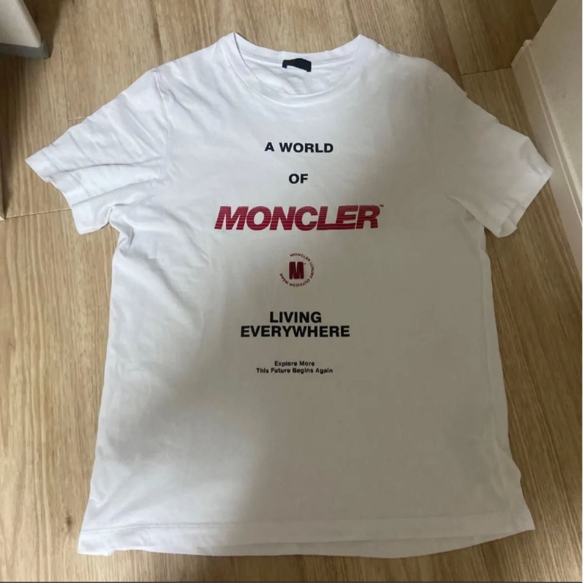 MONCLER 刺繍ロゴ Tシャツ M ホワイト モンクレール MONCLER 刺繍 ロゴ 白 2022SS ホワイト Tシャツ M