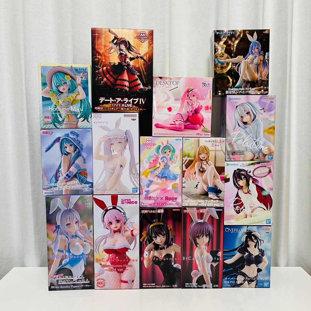 美少女 フィギュア まとめ売り ホロライブ 喜多川海夢 ミク プライズ AMP 美少女 フィギュア 15体 まとめ売り 初音ミク 喜多川海夢