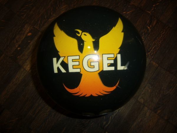 #ke- gel spare ball cover lamp 15 pound light . used rare ABS KEGEL american bowling service polyester clear #