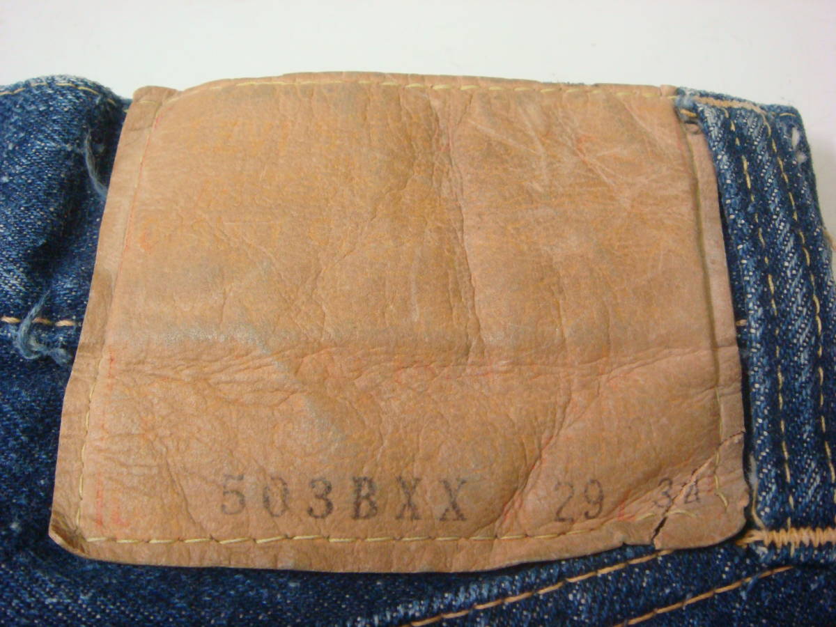 Yahoo!オークション - LEVIS 503BXX紙パッチオリジナル 50's 60...