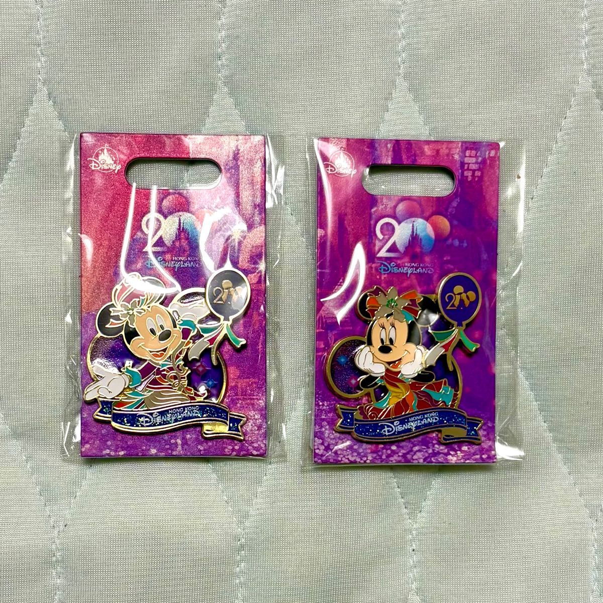 香港ディズニーミッキー ミニー 装飾フィギュア セット未使用品 香港ディズニー 20周年 ピン ミッキー ミニー|Yahoo!フリマ(旧