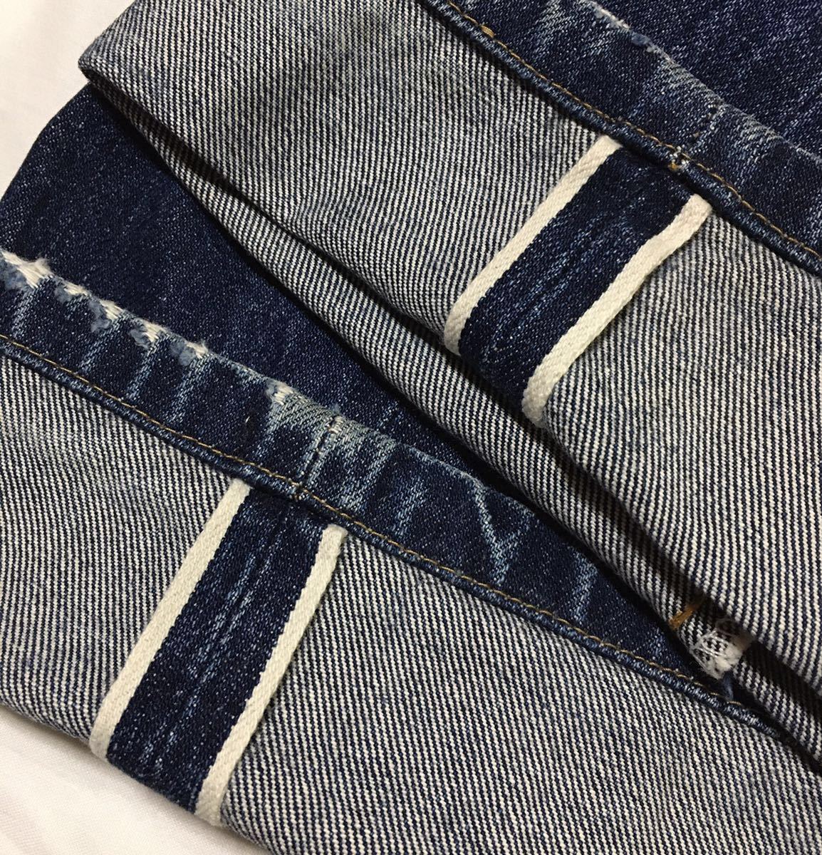 【バレンシア製】90s LEVIS 201XX リーバイス ヴィンテージ復刻 レプリカジーンズ W31 インディゴ 色落ち USA 米国製 LVC 赤耳 ビッグE_画像9