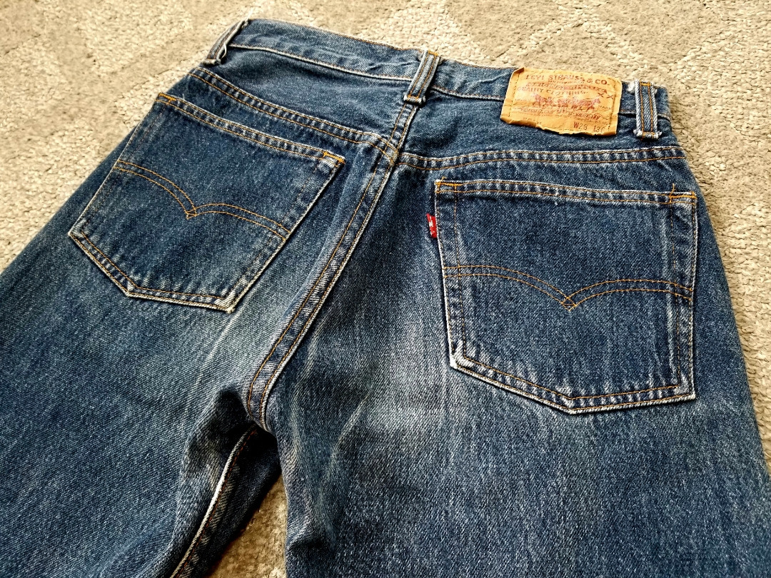 良好 80s ～90s USA製 levi's リーバイス 501xx 555 バレンシア工場製 w28 80年代 90年代 アメリカ製 ビンテージジーンズ_画像4