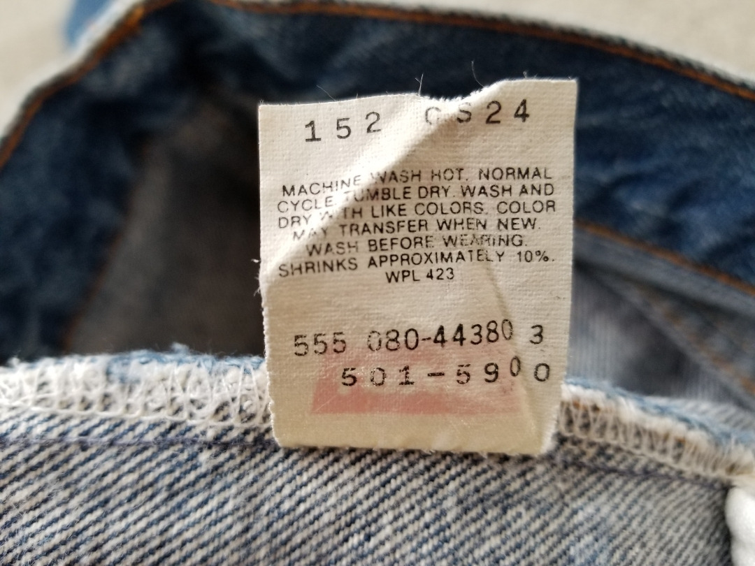 良好 80s ～90s USA製 levi's リーバイス 501xx 555 バレンシア工場製 w28 80年代 90年代 アメリカ製 ビンテージジーンズ_画像10