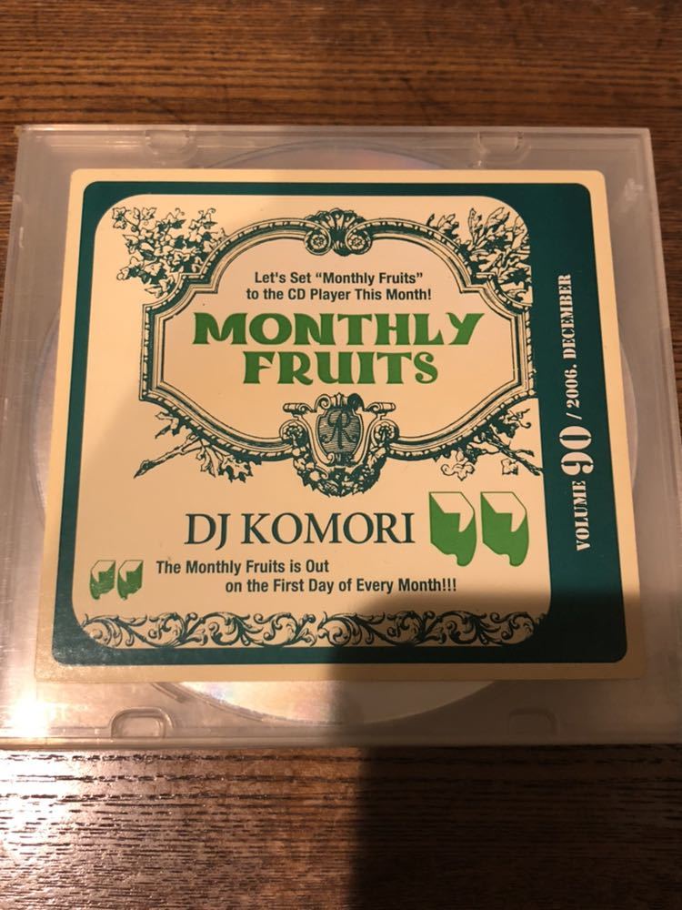 MIXCD R&B MIXTAPE DJ KOMORI MANTHLY FRUITS VOL 90 KAORI DADDYKAY DDT TROPICANA MURO KIYO KOCO_画像1