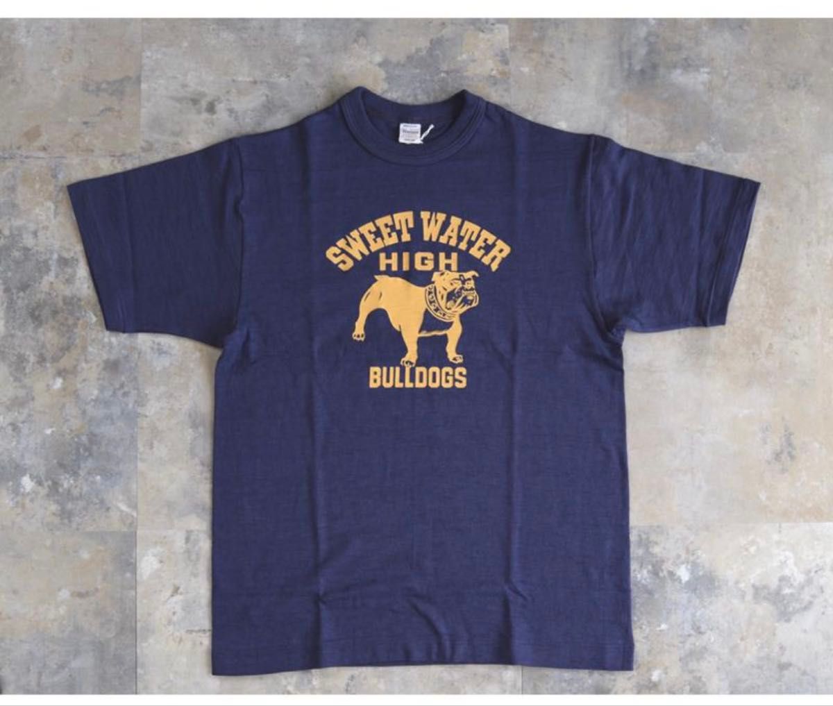 ウエアハウス Tシャツ ナス紺 ブルドッグ ウエアハウス WAREHOUSE プリントブルドック ネイビーナスコン T
