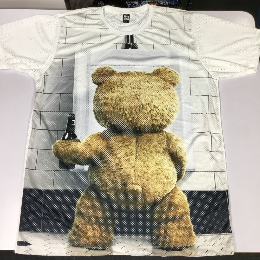 デザインメッシュ半袖Tシャツ XXLサイズ　テッド　ted ② DBR4D