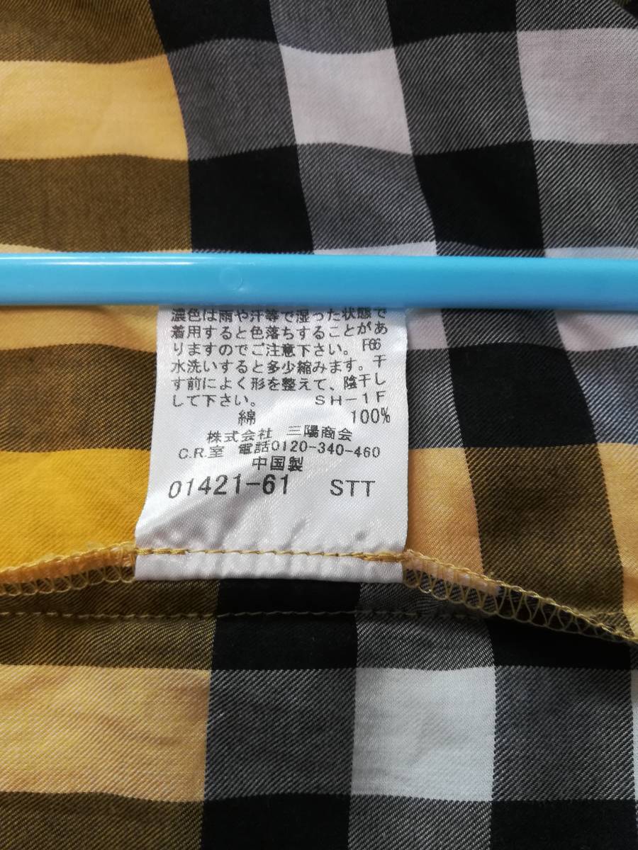 メーカー直送 バーバリー イエロー チェック シャツ キッズ Burberry
