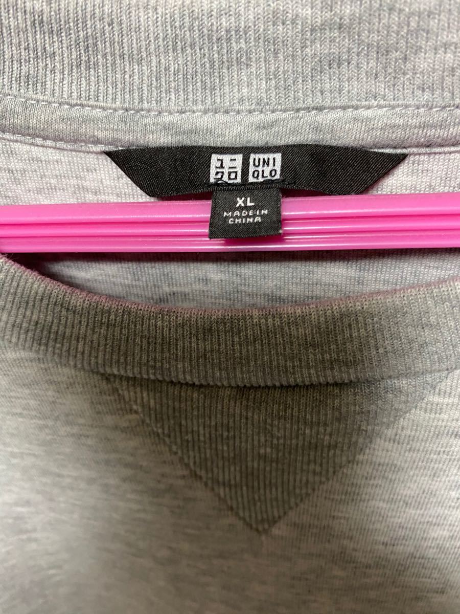 UNIQLO/ユニクロ/スウェットTシャツ/グレー/XL