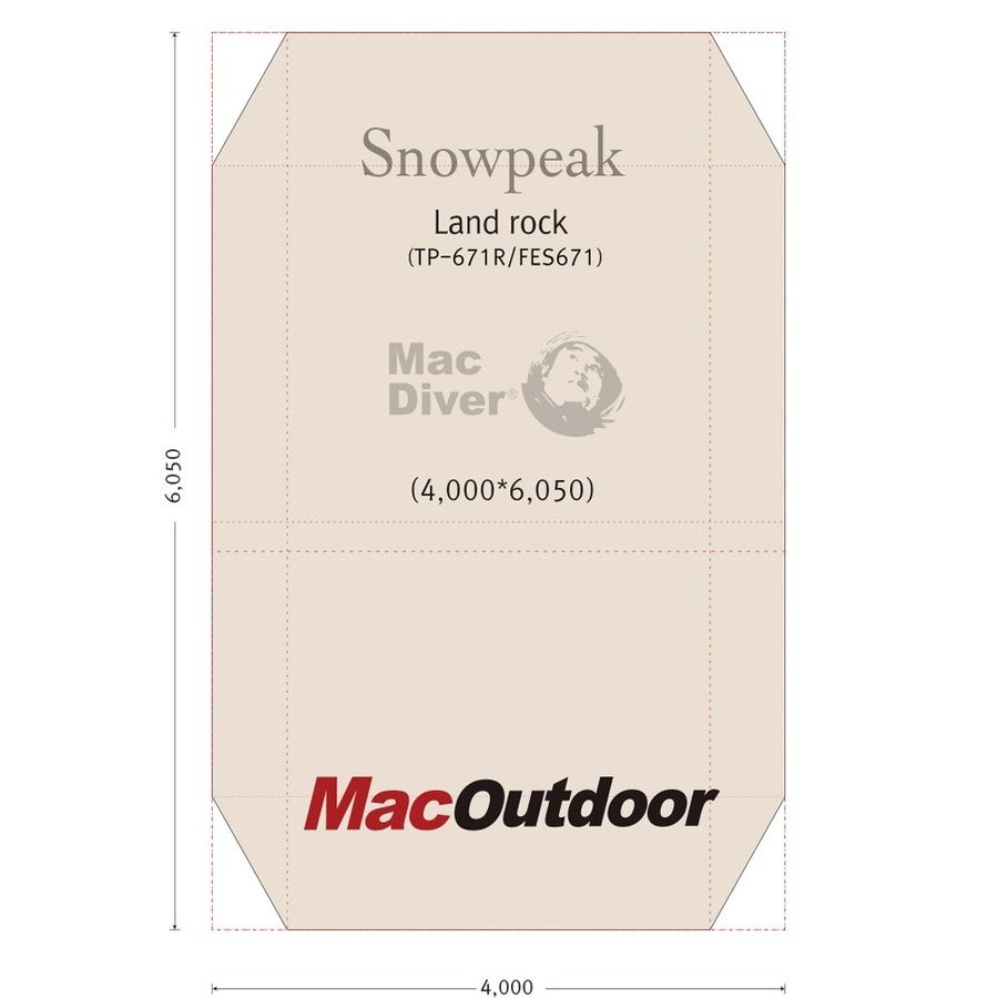スノーピーク ランドロック用 グランドシート Mac Outdoor