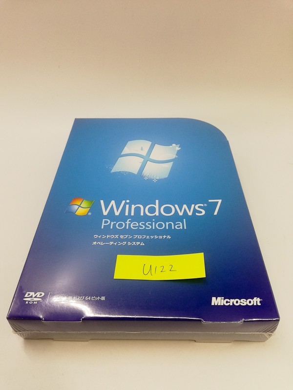 未開封 未使用品 Microsoft Windows 7 Professional プロ 日本語版 パッケージ版 U122_画像1