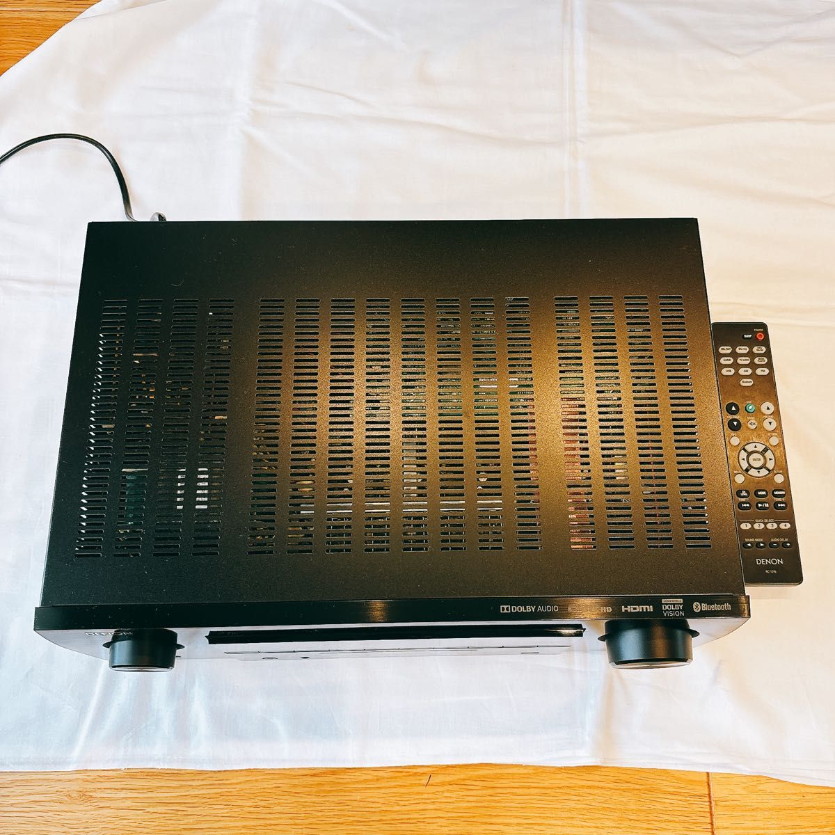 【極美品】デノンDenon AVアンプ AVR-X550BT 2019年製 美品 DENON デノンAVR-X550BT AVアンプ 2019年製リモコン付き