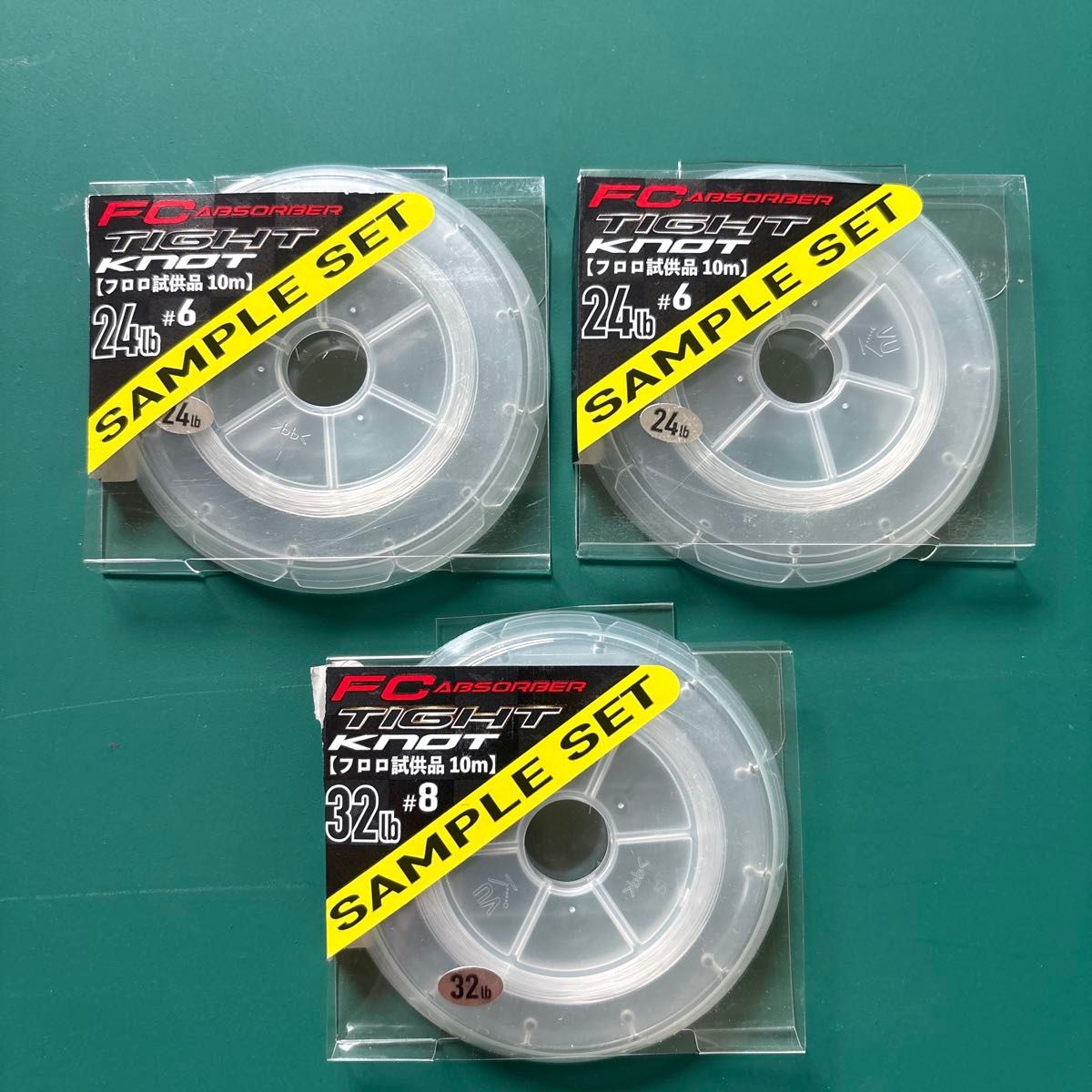 きよみ YGK よつあみ FC ABSORBER TIGHT KNOT フロロ試供品 各10m 24LB