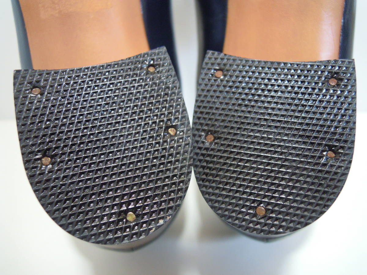 Delmar TERAMOTO натуральная кожа Loafer туфли-лодочки размер 23.5cm сделано в Японии 