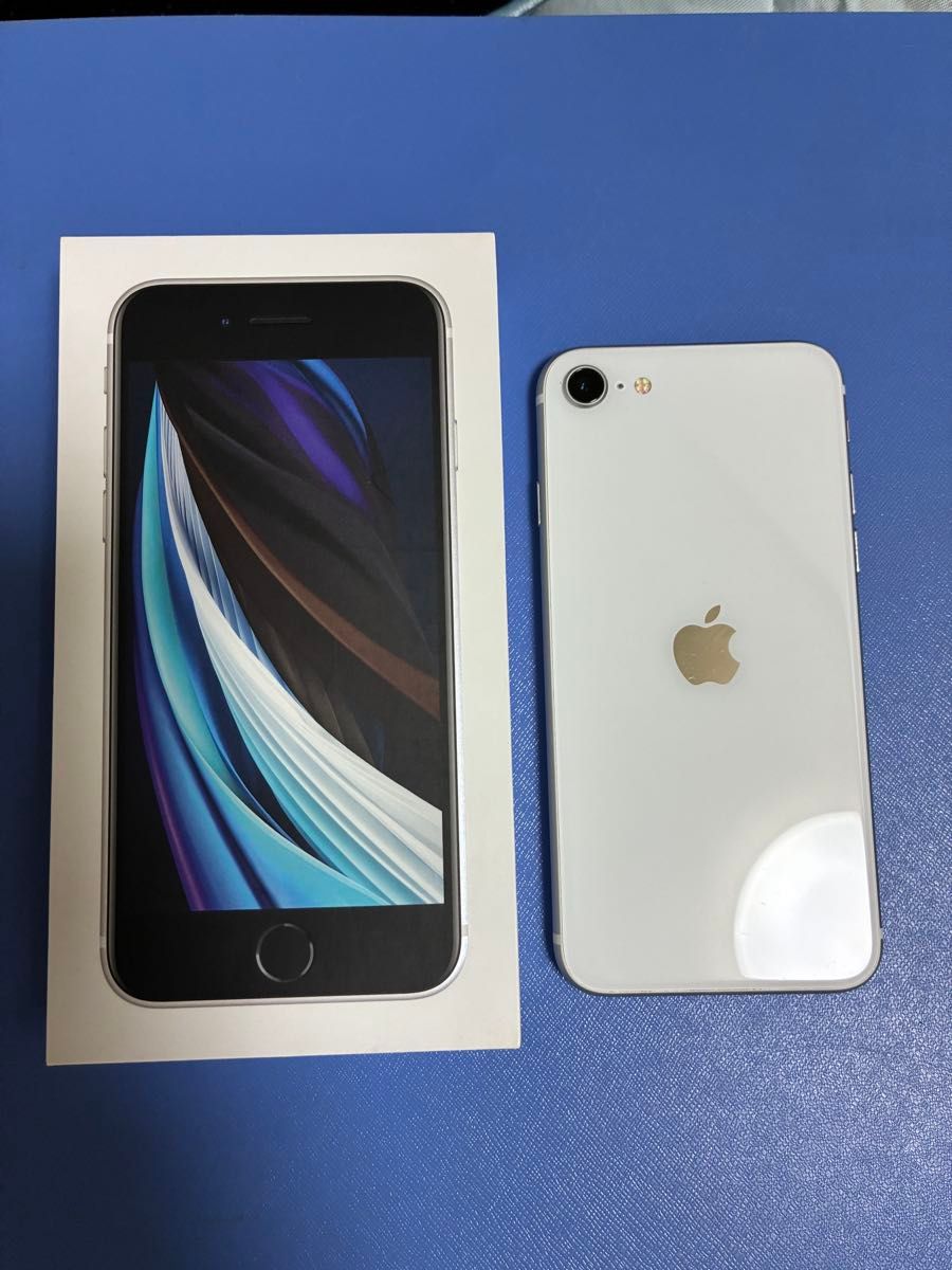 iphone se 第2世代 中古 画面割れあり iPhoneSE 第2世代 ホワイト 128GB simフリー 画面割れあり