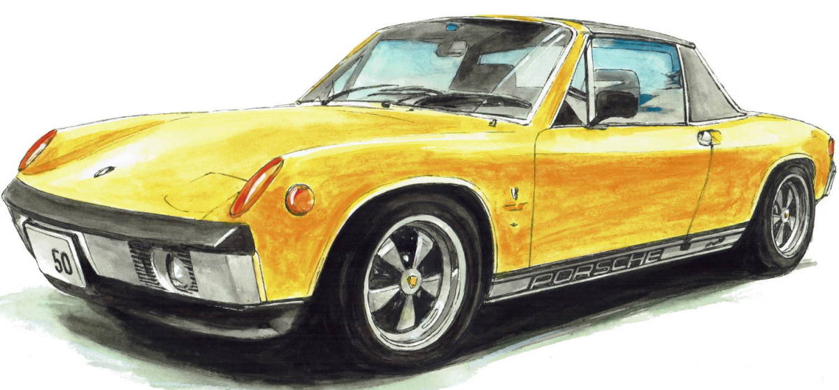 Paypayフリマ Gc 1011 ポルシェ914 Boxster Gc 1012 914 911carrera限定版画300部 直筆サイン有 額装済 作家 平右ヱ門 希望ナンバーをお選び下さい