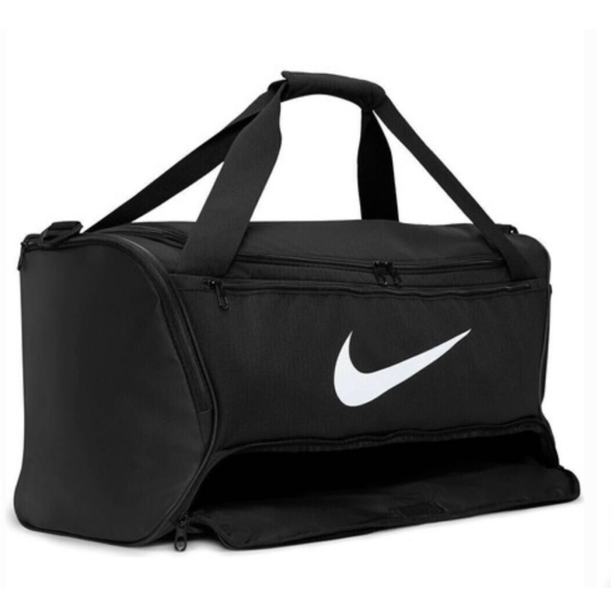 ナイキ ブラジリア トレーニングダッフルバッグ 60L ボストンバッグ黒白 旅行 ナイキ ブラジリア トレーニングダッフルバッグ 60L ボストン