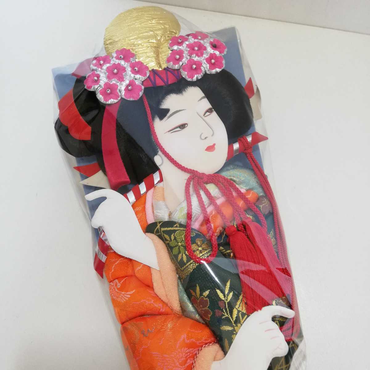  feather . board pushed . Special made . feather . board 53cm beautiful goods [ New Year decoration thing handicraft .. thing kabuki dancing Japan dancing ornament Japanese style ]