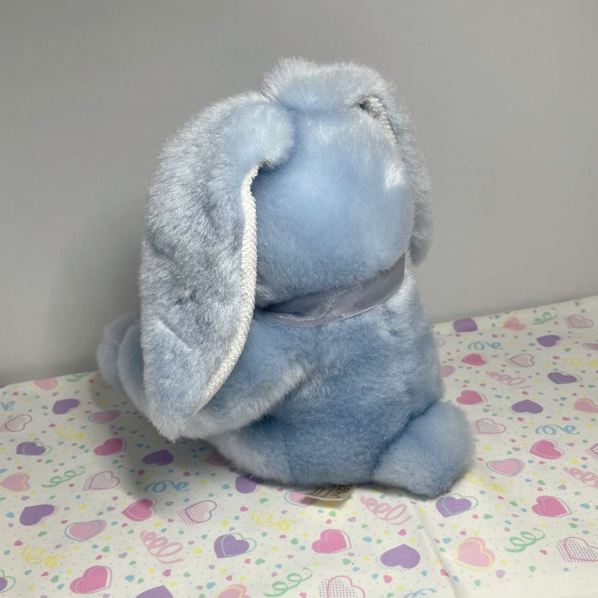 ヴィンテージ うさぎ ぬいぐるみ DAN DEE Dan Dee うさぎ アイスブルー ぬいぐるみ Vtg ファンシートイ