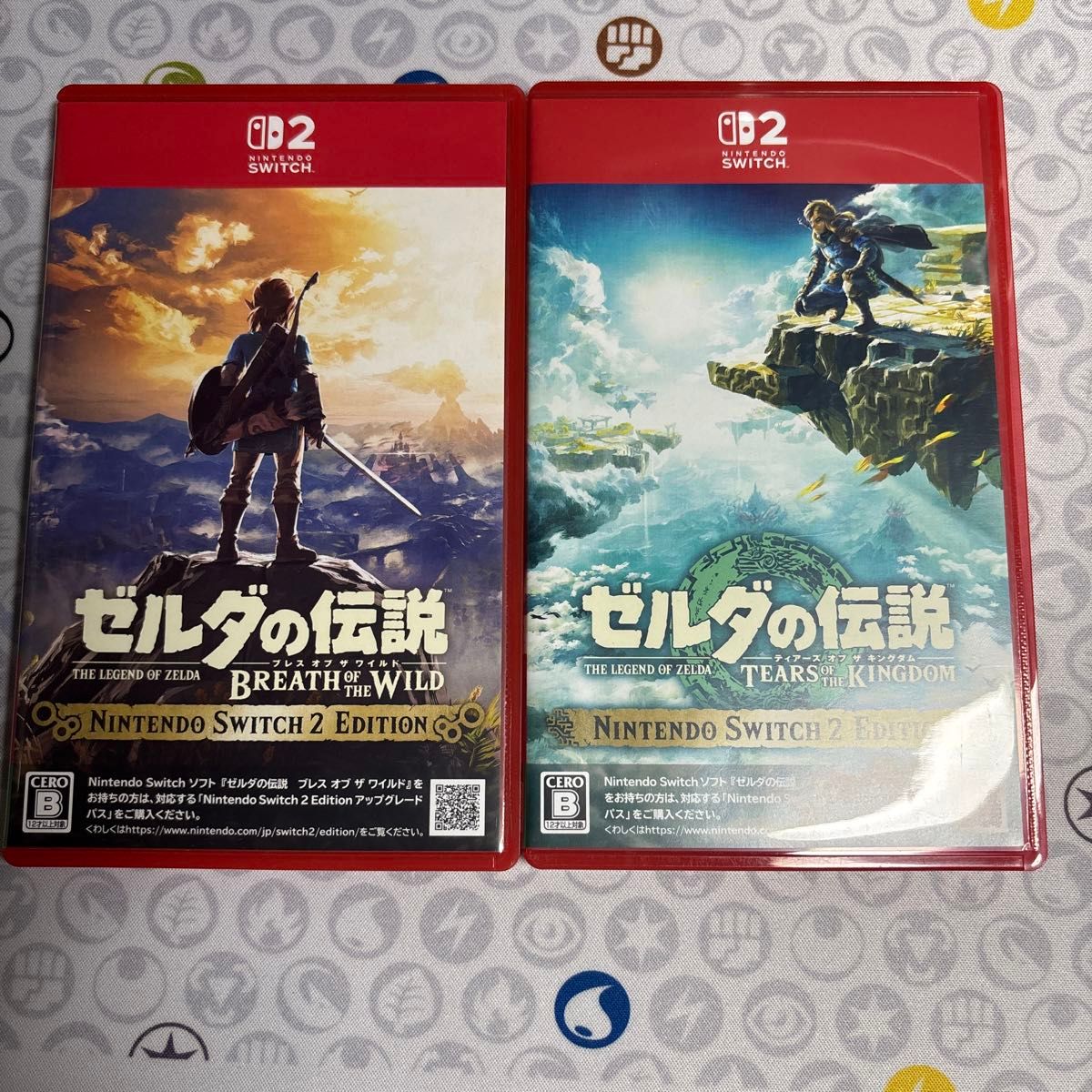 ゼルダの伝説 ブレス ワイルド ティアーズ キングダム 2本セット おまけ付き 2本セット 【Switch2】ゼルダの伝説 ブレスオブザワイルド