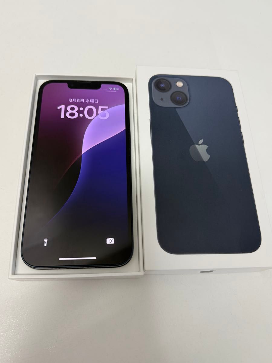 iPhone 13 128GB 本体 箱 / 充電ケーブル付き 大幅値下げ!!! 訳あり 美品 iPhone13 128GB ブラック 本体と箱とケーブル 訳
