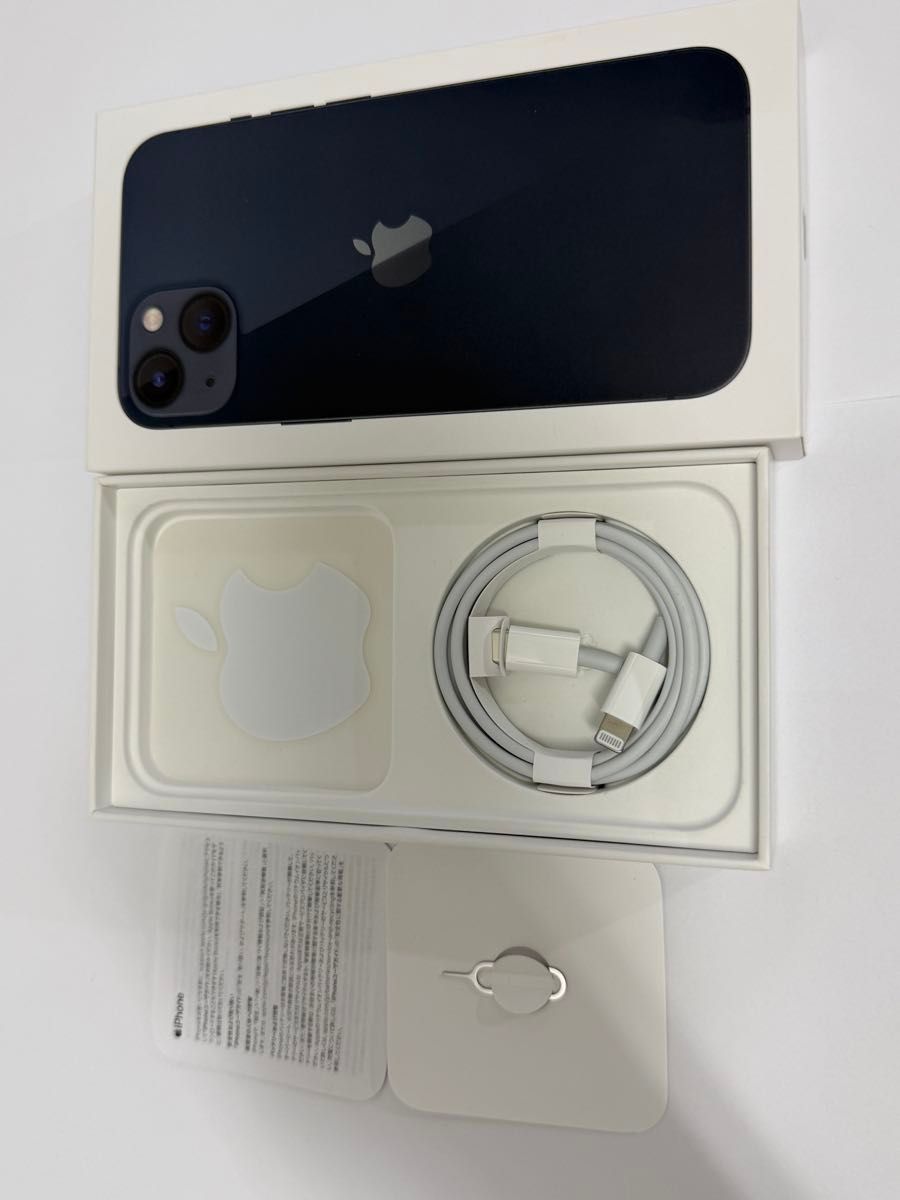 iPhone 13 128GB 本体 箱 / 充電ケーブル付き 大幅値下げ!!! 訳あり 美品 iPhone13 128GB ブラック 本体と箱とケーブル 訳