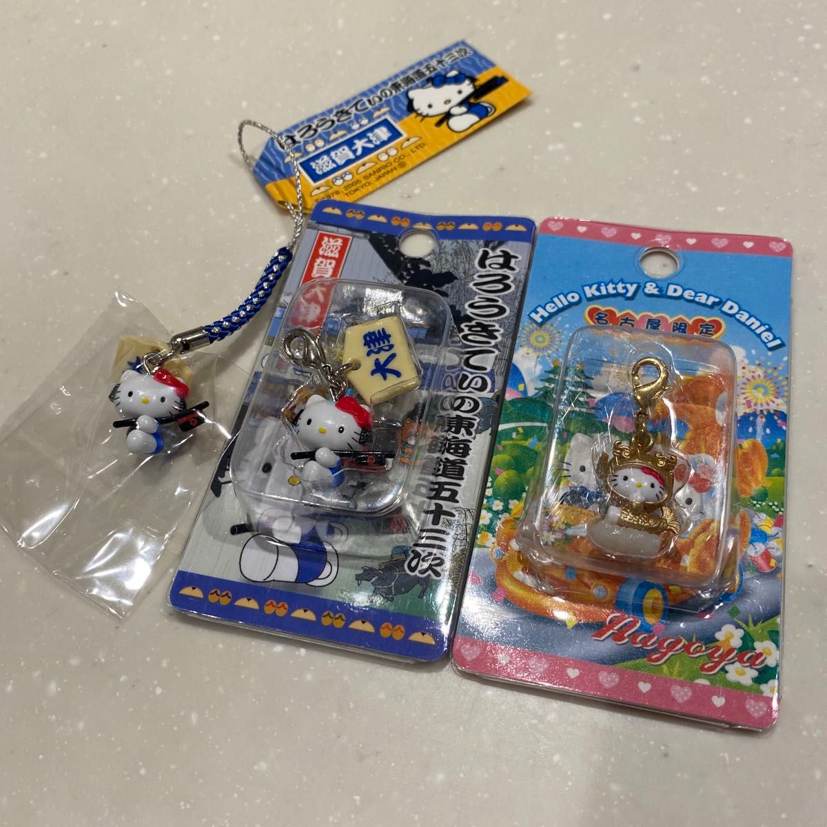 ⑧ハローキティ ご当地限定 ファスナーマスコット ストラップ 5種セット サンリオ ハローキティ ご当地 お土産 滋賀 大津 限定