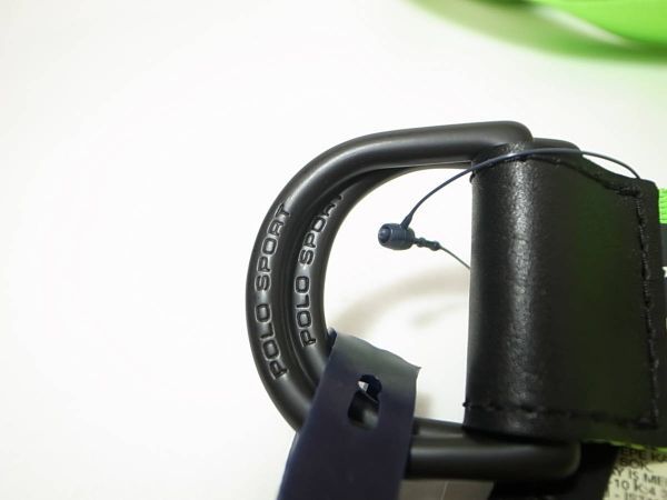 【送料無料 即決】POLO SPORT RALPH LAUREN Dリング ベルトBELT蛍光グリーン ネオングリーン L ポロ スポーツ ラルフローレン星条旗USA新品