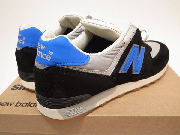 50%OFF 新品UK製M576TNFスウェード ナイロン黒灰青26cm英国製ユニオン