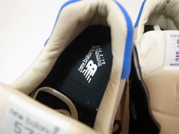 【送料無料 即決】NEW BALANCE UK製 M576TNF 29cm US11新品スウェード ナイロン黒灰青ブラックxグレーxブルー ユニオンジャック イギリス製