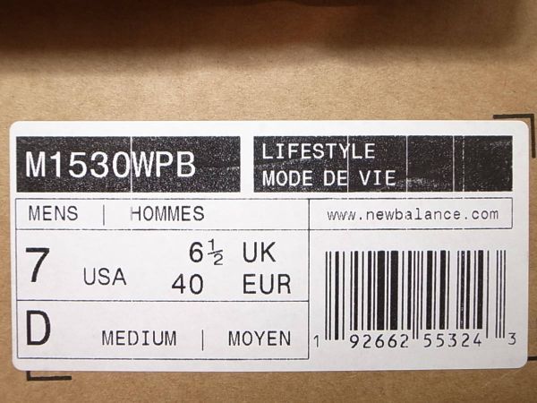 送料無料 即決】海外限定 NEW BALANCE UK製 M1530WPB 25cm US7新品 30