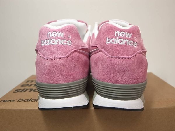 【送料無料 即決】NEW BALANCE UK製 M576PNK 26cm US8新品 30周年記念PINKピンクxホワイト限定オールピッグスキンスエード英国製イギリス製_画像4