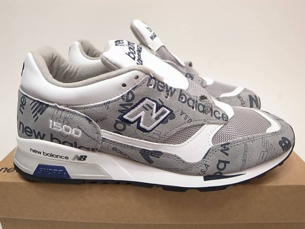 [ free shipping prompt decision ]NEW BALANCE UK made M1500NBG 24.5cm US6.5 new goods 30 anniversary commemoration GREY gray Logo limitation GRAY LOGO total pattern suede 30th Anniversary Britain made 