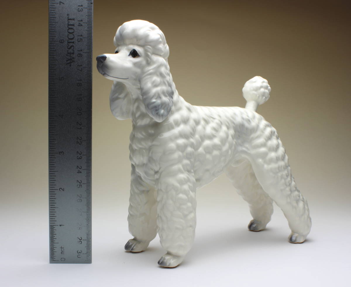 ヤフオク 陶器製 犬置物 プードル ホワイト 四つ足立ち シ ヤフオク 陶器製 犬置物 プードル ホワイト 四つ足立ち シ