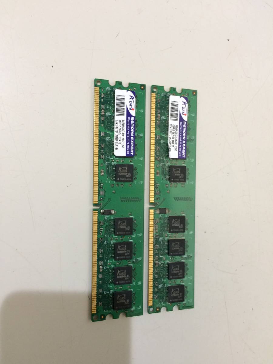  б/у товар ADATA DDR2 PC2-667 2GB(1G*2) текущее состояние товар ②