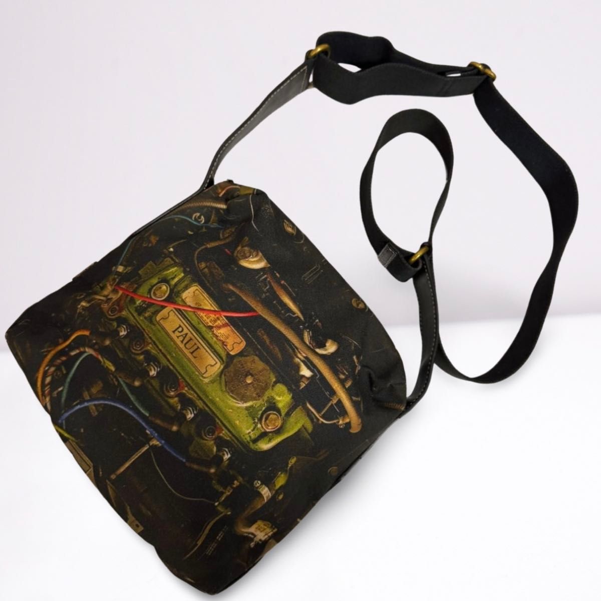 PAUL SMITH★素敵!レザーメッセンジャーバッグ Paul Smith ポールスミス ショルダーバッグ メッセンジャー