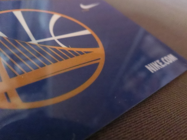 激レア USA西海岸入手 NBA公式ブランド【Nike】ゴールデンステート ウォリアーズ【Golden State Warriors】ロゴ プラスティックカード_画像2