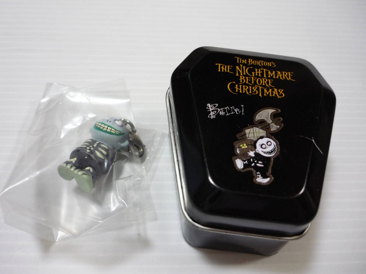 [ free shipping ] barrel key holder * mascot [tim* Barton. nightmare -* before * Christmas tin plate .] Takara Tommy a-tsu