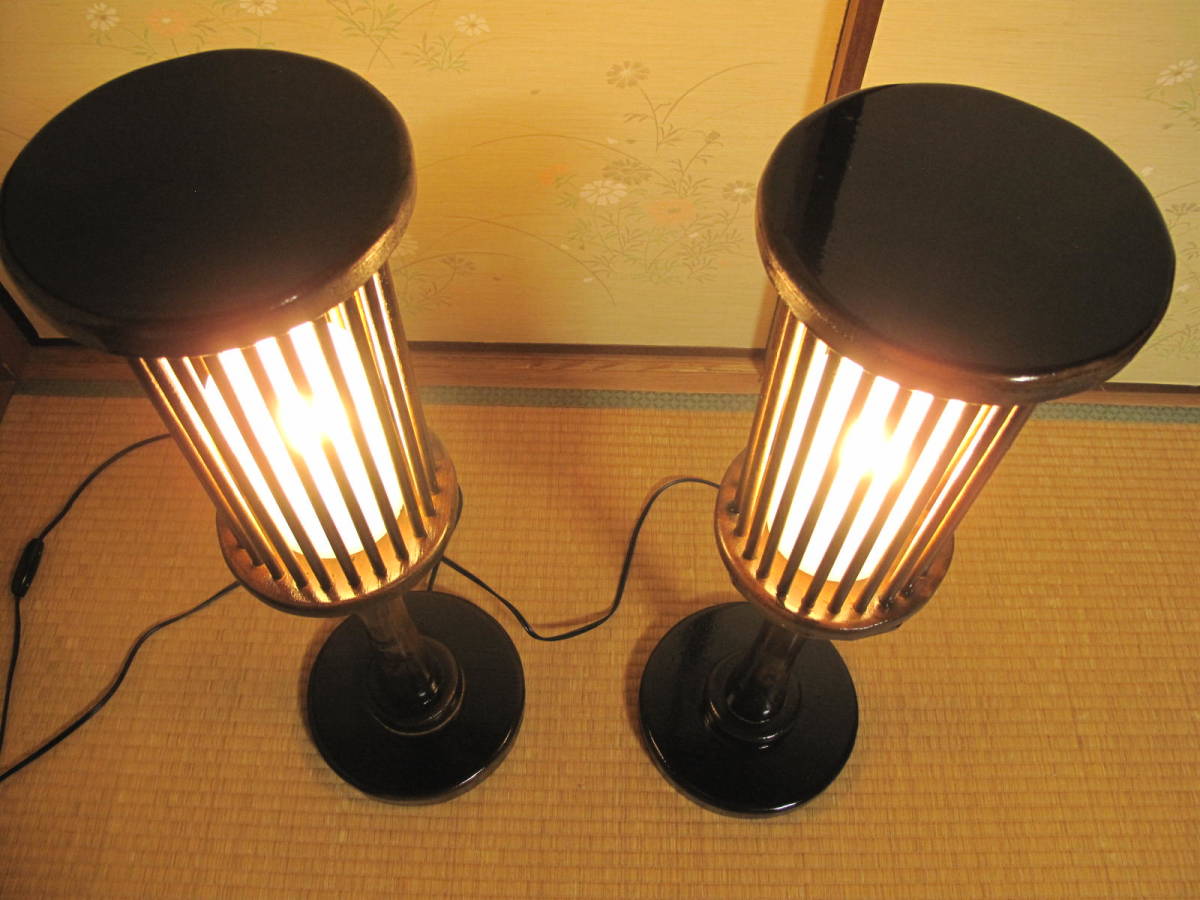 LED　Japanese style　 floor lamp　盆提灯_画像3