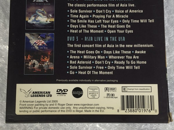 ★ 輸入盤 DVD / ASIA エイジア / THE ULTIMATE COLLECTION / LIVE ライブ DVD BOX / DVD 3枚組 / MOSCOW NOTTINGHAM USA / 823880019760_画像7