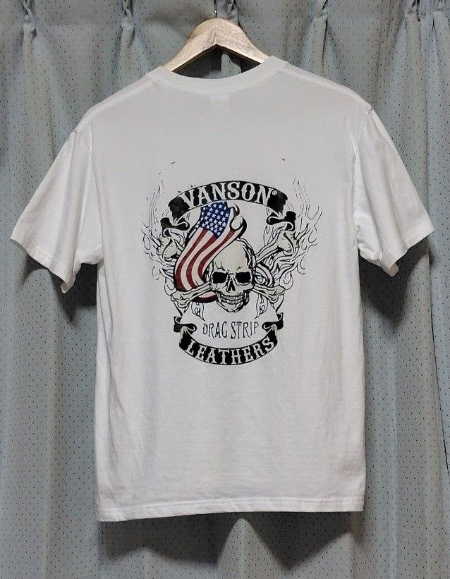 メンズ Tシャツ バックプリント グラフィックプリント a1296 新品】サイズL メンズ向き 半袖Tシャツ/カットソー ホワイト