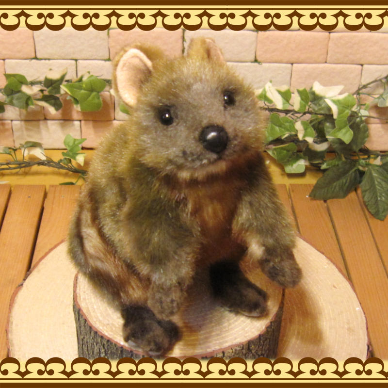 Tanakasan Shop 動物の置物 リアルな クアッカワラビー ぬいぐるみ アニマル 置物 オブジェ インテリア フィギュア もふもふ Tanakasan Shop 動物の置物 リアルな クアッカワラビー ぬいぐるみ アニマル 置物 オブジェ インテリア フィギュア もふもふ