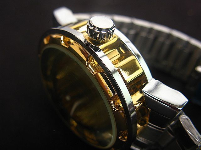 WINNER/ウイナー☆フルスケルトンメンズ腕時計(BCG32/ゴールド×ステンレス/自動巻き/透かし彫り/メタルバンド)新品未使用_画像5