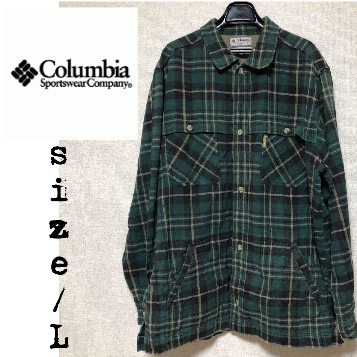 コロンビア　Columbia チェックシャツ　L